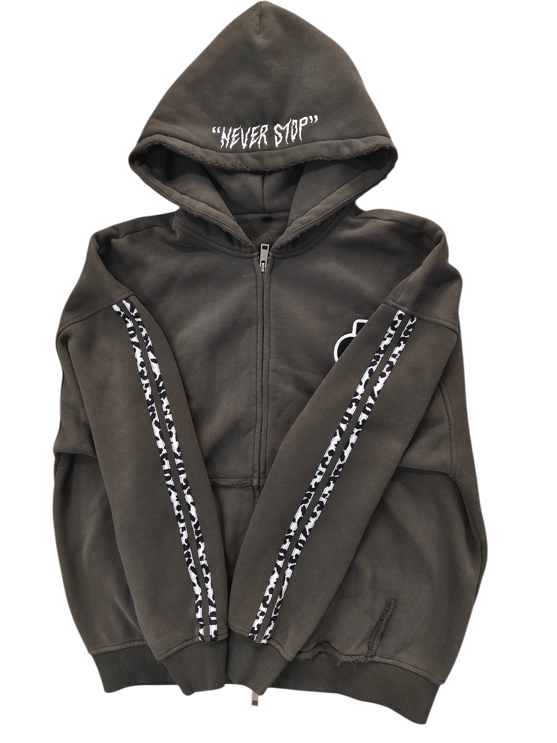Snow Leapord Zip Up