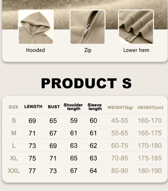 Snow Leapord Zip Up